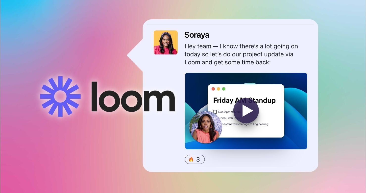 banner showing loom video